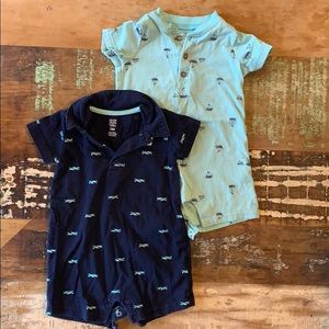 Carter’s short sleeve rompers